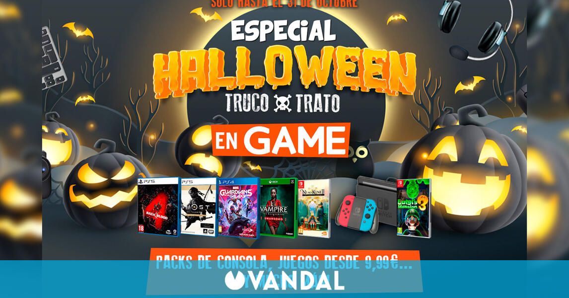 Comienzan las Ofertas Especiales de Halloween en GAME en juegos, packs y accesorios