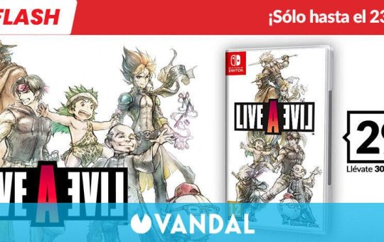 Consigue LIVE A LIVE de oferta en GAME por solo 29,99 euros con marcapáginas de regalo