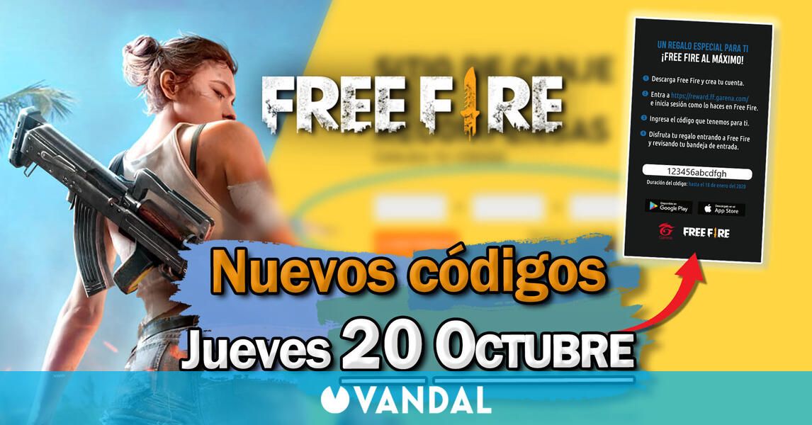 FREE FIRE | Códigos de hoy jueves 20 de octubre de 2022