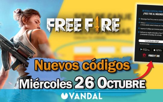 FREE FIRE | Códigos de hoy miércoles 26 de octubre de 2022