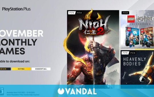 Juegos de PS Plus Essential de noviembre confirmados: Nioh 2, LEGO Harry Potter y más