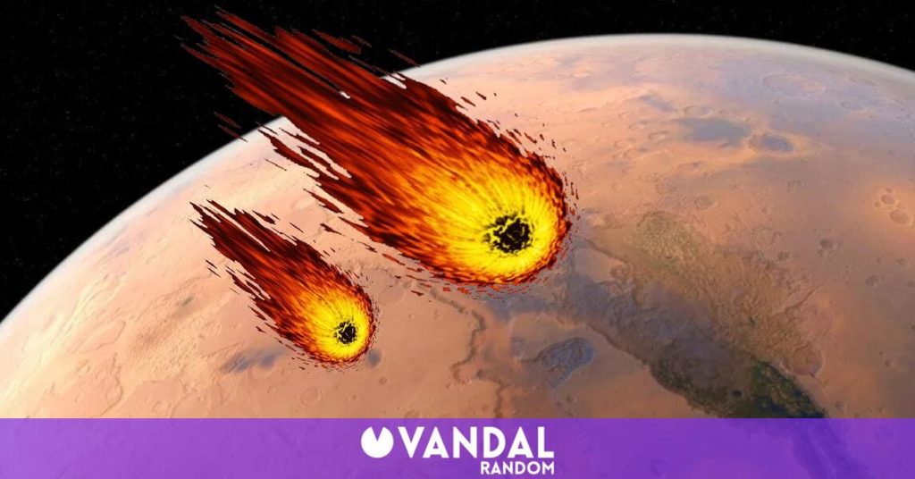 La estructura de Marte al descubierto por el impacto de dos meteoritos