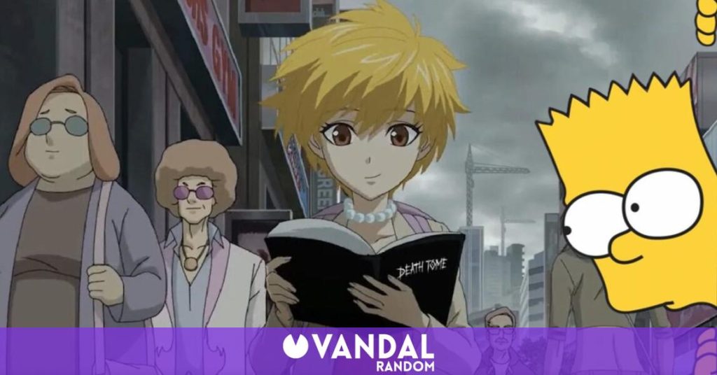 Los Simpson parodian a Death Note en estilo anime para un especial de Halloween