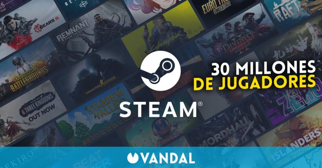 Steam bate otro record de usuarios en línea simultáneos: más de 30 millones