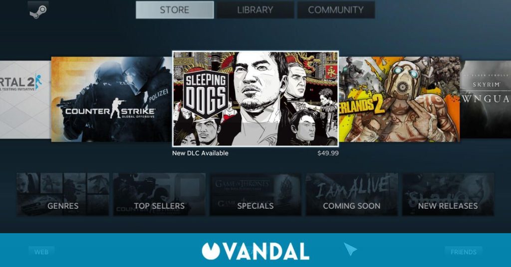 Steam Big Picture, el modo para televisores, recibe por fin la interfaz de Steam Deck