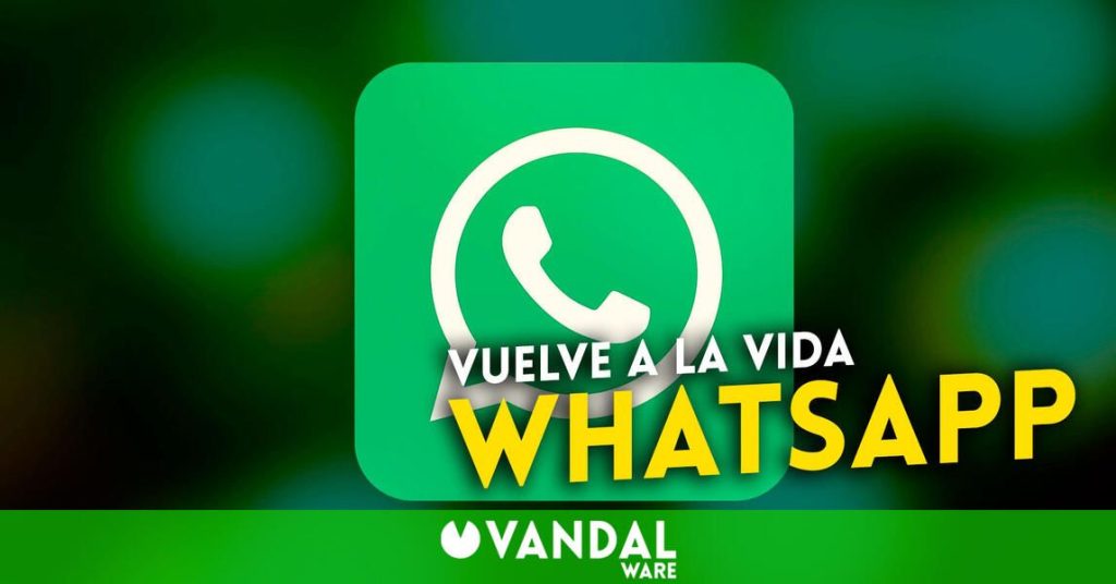 WhatsApp vuelve a la normalidad tras más de dos horas de caída