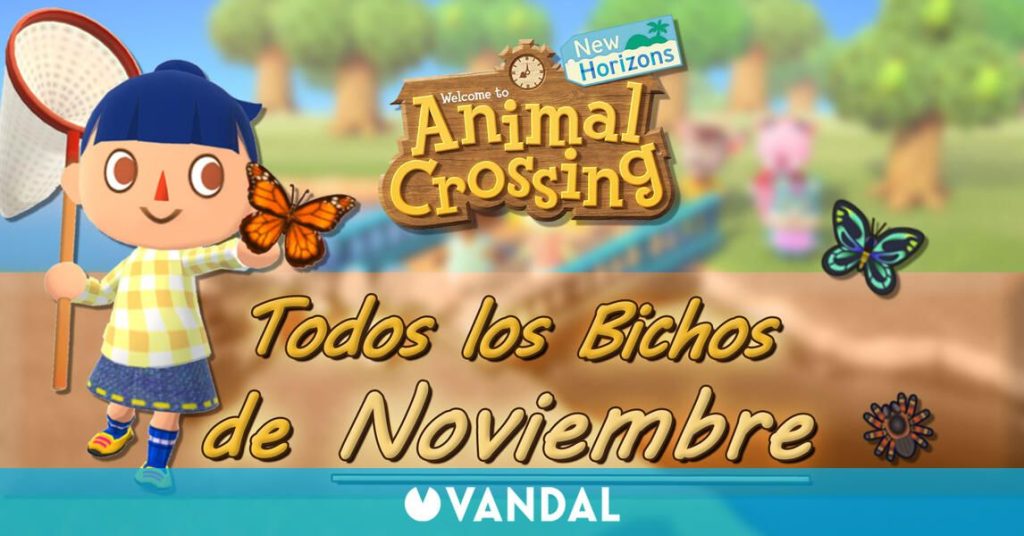 Animal Crossing New Horizons: Todos los Bichos disponibles en noviembre 2022