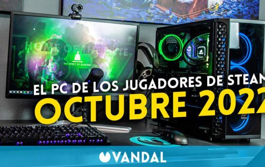 El PC de los jugadores de Steam en octubre mejora la CPU y resolución usadas para jugar