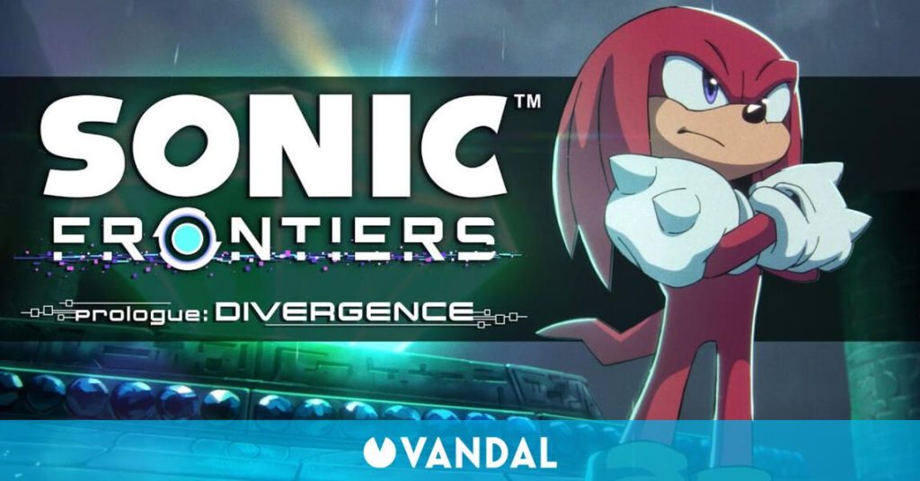 Knuckles se luce en Sonic Frontiers Prologue: Divergence, un corto animado de seis minutos